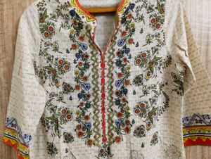 BIBA Floral Printed Cotton Kurta 🧡🧡