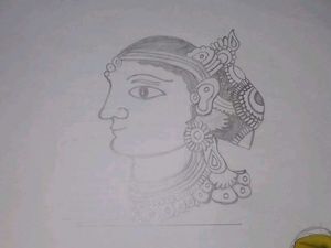 &#34;Grace in Tradition&#34;pencil Art 🎨