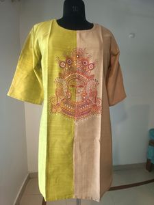 Durga Double Coloured Kurta G/B