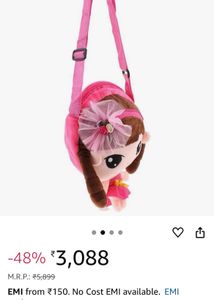 Cute Plush Doll Backpack
