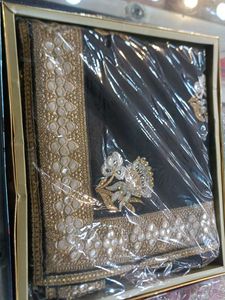 Elegant Black & Gold Embroidered Saree