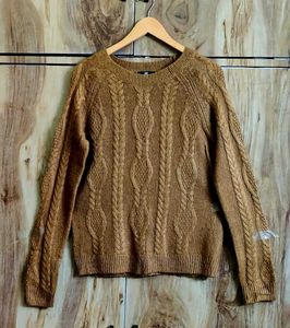 Brown Branded Pullover Si,e-36-38