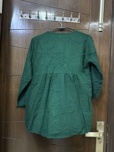 Embroidered Green Top