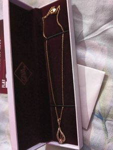 Elegant Gold Necklace 925 silver