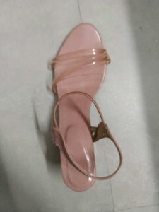 Elegant Pink Heeled Sandals