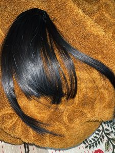 Black Clip-in Bangs Hair Piece