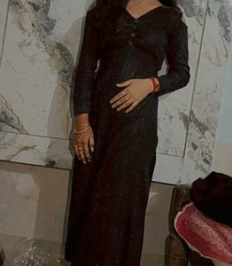 Elegant Black Ethnic Gown