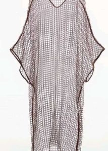 ZARA SEQUIN MESH KAFTAN DRESS