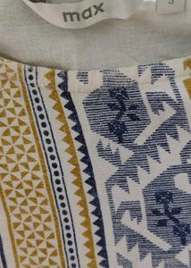 White Printed Kurti