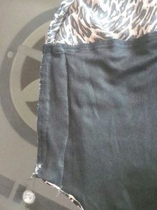 animal print Georgette fabric Dress 👗😇