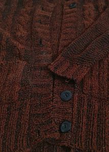 Brown Knit Cardigan