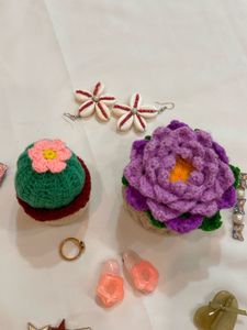 Crochet Succulent Pincushion
