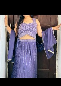 Purple Lehenga Choli Set