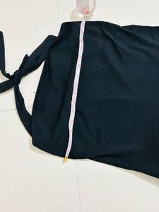Black Halter Drop Waist Mini Dress
