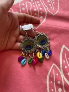 Peacock Feather Earrings