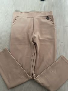Beige Straight Leg Pants