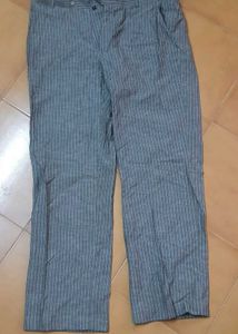 Branded Grey Striped Pant | John Miller