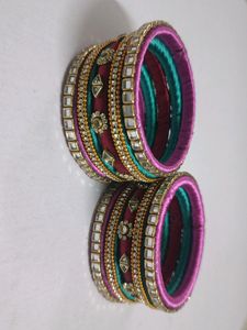 10% Off!! Exquisite Handmade Thread Bangles - 10
