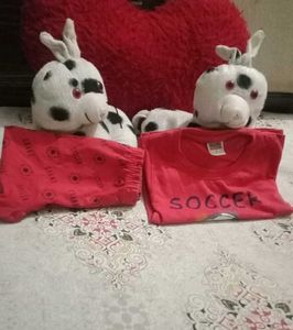 Red Soccer Pajama Set
