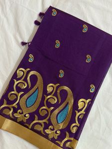 Paisely Lace Work Saree