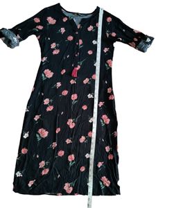 Straight Fit  Floral Kurta