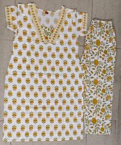 3 Piece Cotton Suit (44size)