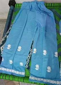 Blue Embroidered Kurta Set