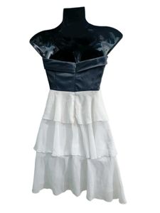 Elegant Bardot Strapless Mini Dress Xs &amp; S