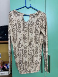 Shimmery Leopard Print Top