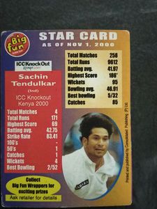 Cricket Playing Cards -2000 Special Series, Nostalgic Cards