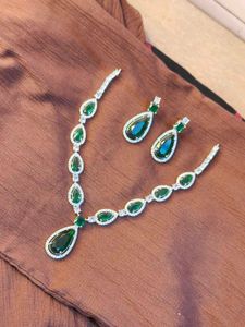 Emerald American Diamond Necklace