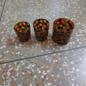 Glass Candle Holders