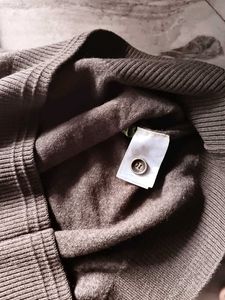 Men's Brown Knit Sweater