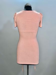 Peach Colour Mini Dress