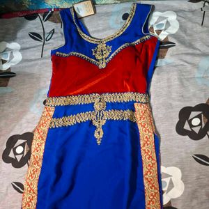 Red & Blue Ethnic Dress