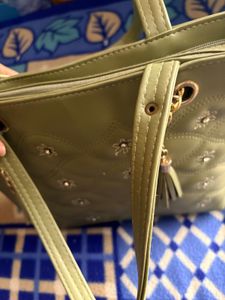 Elegant Olive Green Handbag