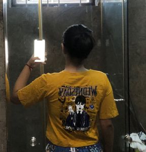 Yellow Wednesday Adams  Tee