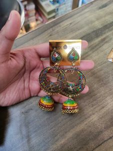 Colorful Jhumka Earrings