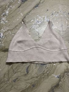 Ribbed Knit Bralette Top
