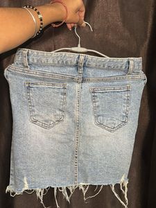 Denim Mini Skirt