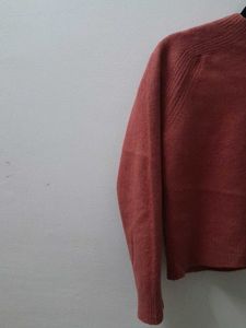 Cozy Rust-Colored Knit Sweater