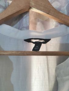 White Embroidered Sleeveless Top