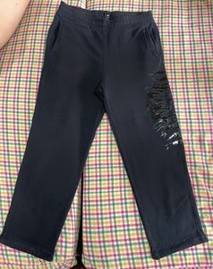 H&amp;M BLACK LOOSE FIT SWEATPANTS