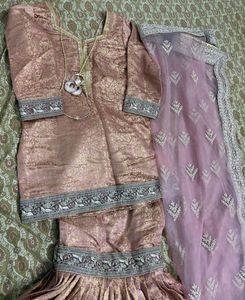 beautiful garara with enbroided dupatta
