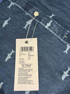 U.S.POLO ASSN Shark Print Denim Shirt