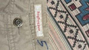 Khaki Material Cargo Baggy Pants 🫠