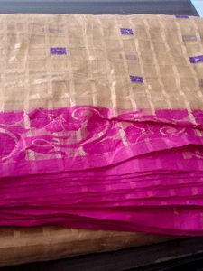 Pink & Gold Sari