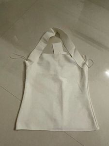 ZARA White Halter top with Tag
