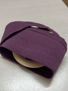 Purple Tiered Dress with Belt