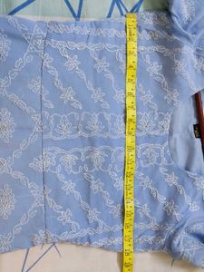Georgette Chikankari Alone Kurti